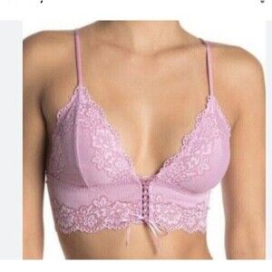 Free People Intimately  Caroline Bralette SZ Small Euphoric Lilac Wire Free